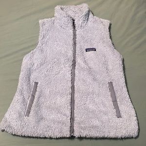 Gray Patagonia Fuzzy Vest